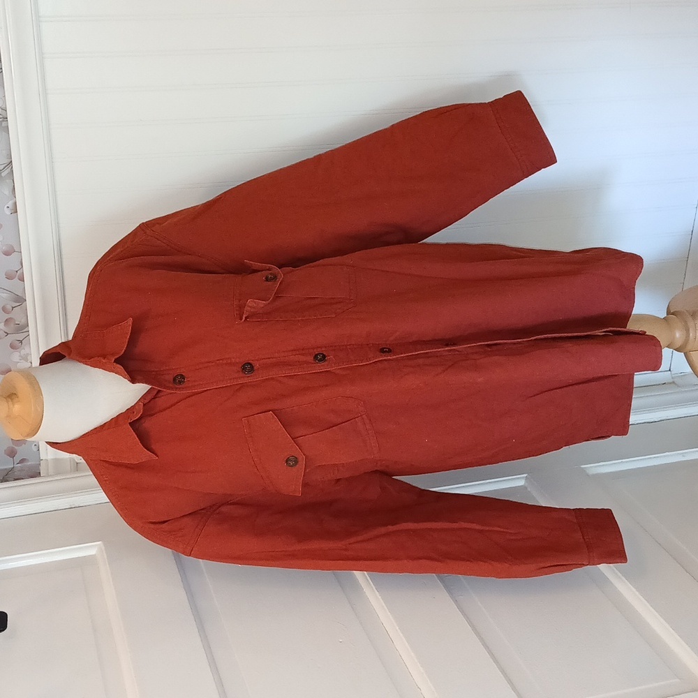 Wolverine Men's Rust Button-Up Shirt Jacket